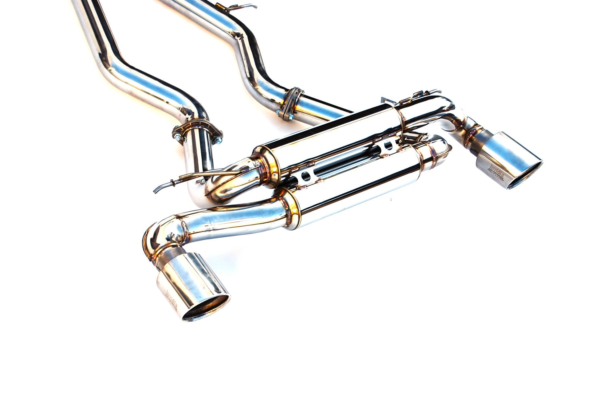 Invidia HS19TSP4VGM1RS 19-Up Toyota Supra 3.0T Gemini R400 Rolled S.S.Tips Cat-back Exhaust