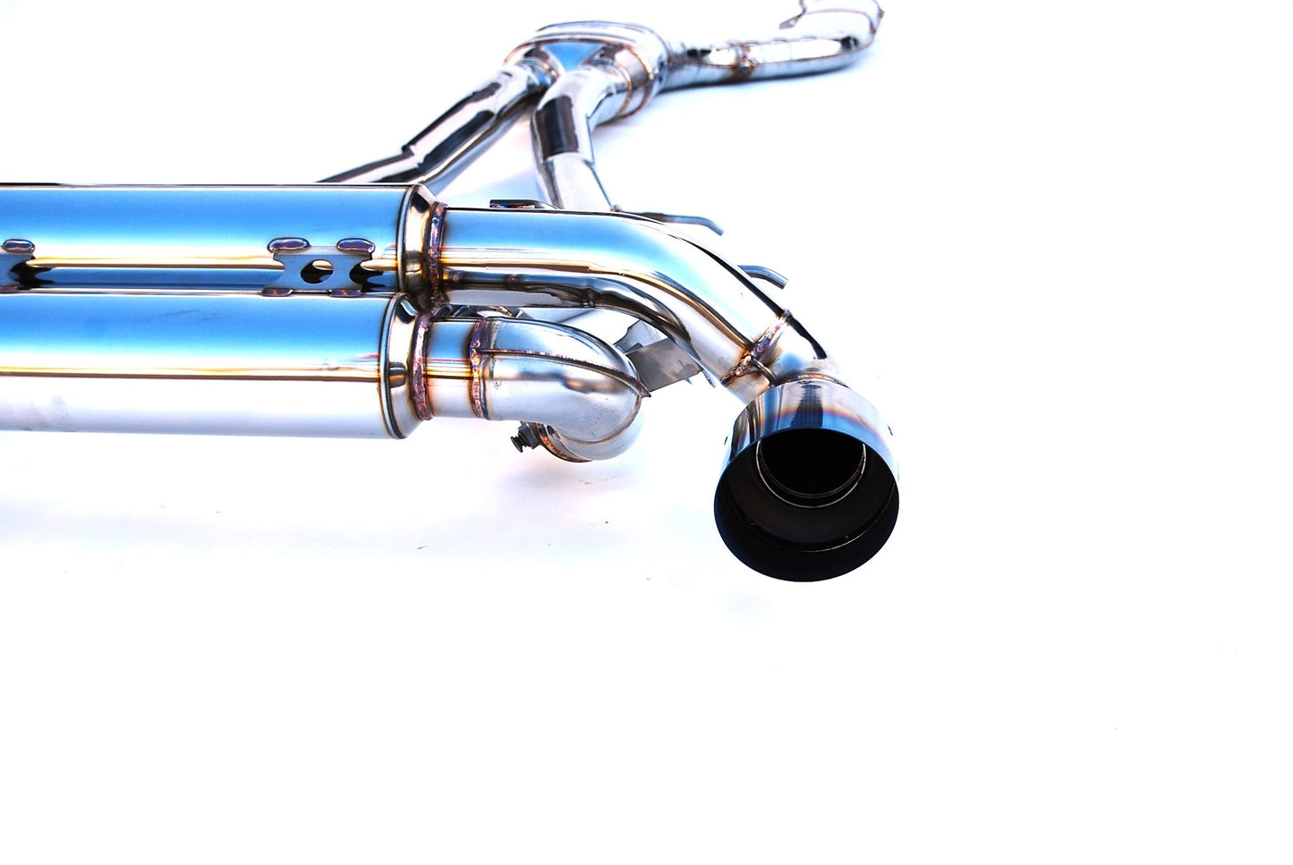 Invidia HS19TSP4VGM1GT 19-Up Toyota Supra 3.0T Gemini R400 Single Layer Titanium tip Cat-back Exhaust