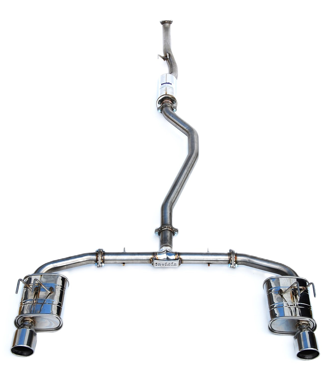 Invidia HS22HS4QD1RSL 22-Up Honda Civic Si Integra Base Dual Q300 S.S.Tips Cat-back Exhaust