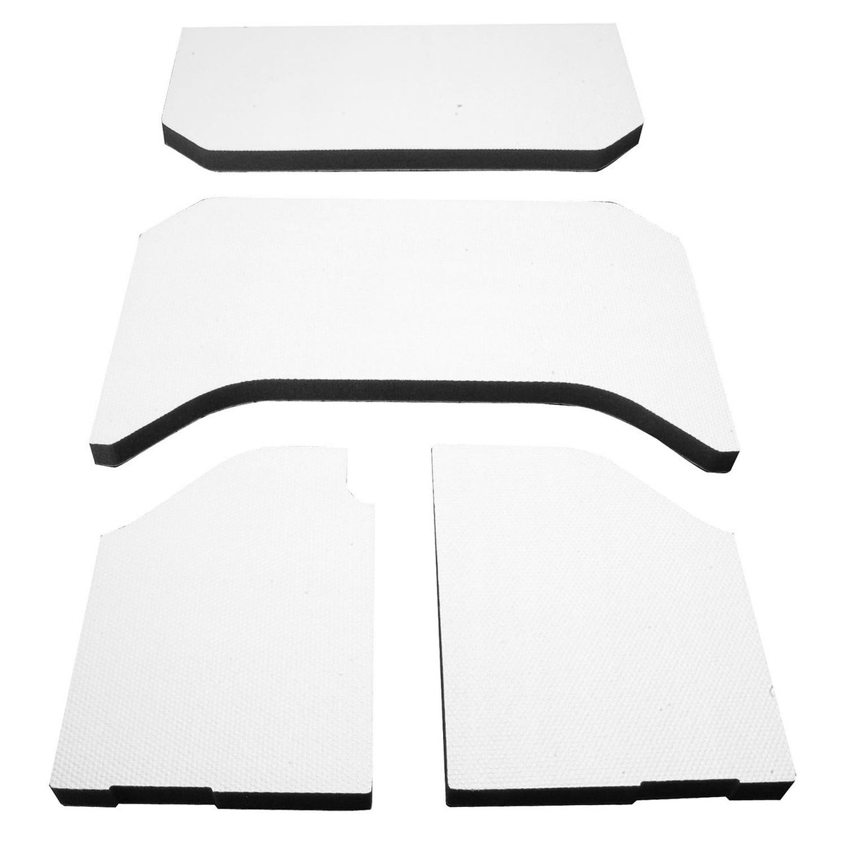 DEI for 2007-2010 Jeep Wrangler JK 4-Door Boom Mat Headliner - 4 Piece - White