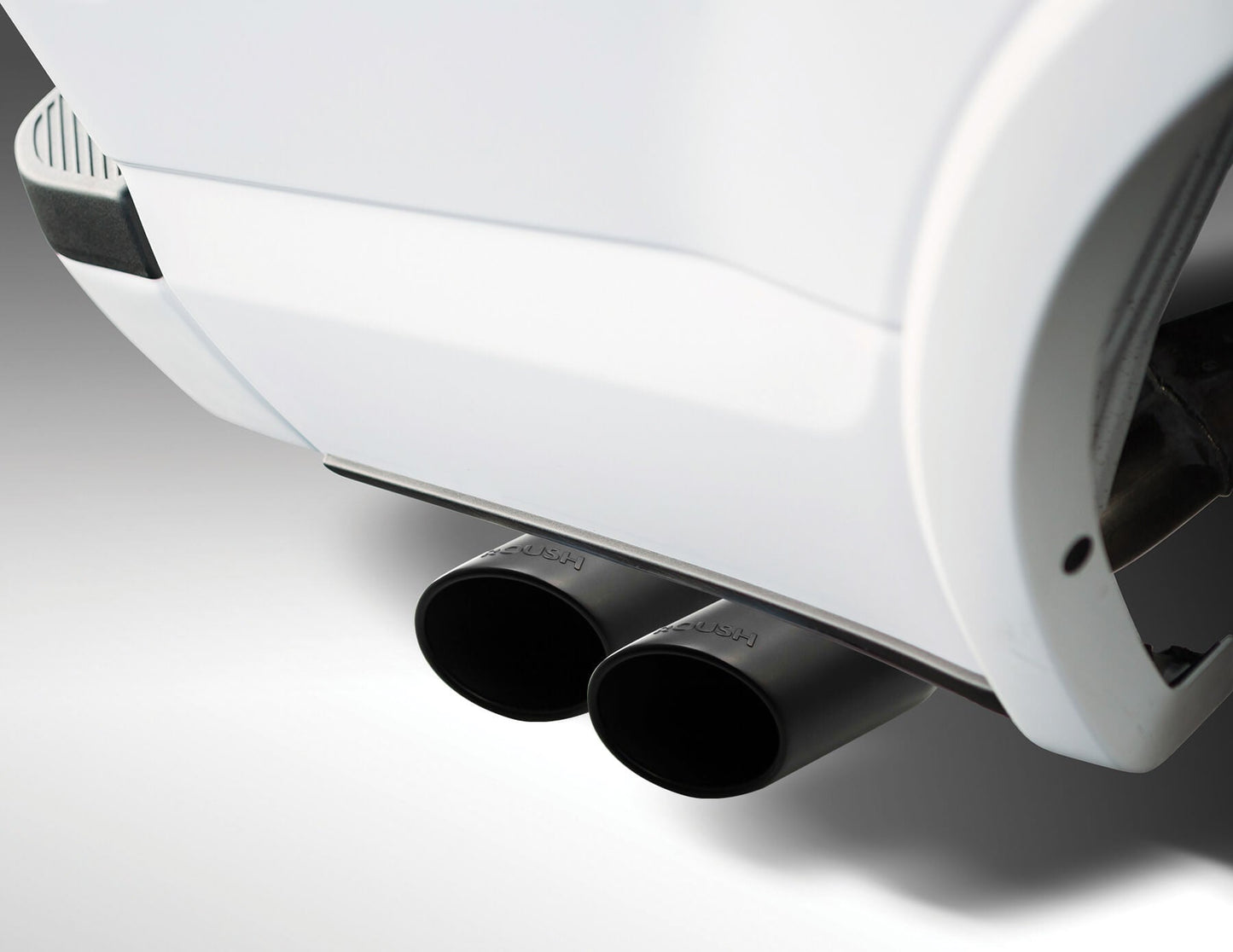Roush 5.0L 4in Black Exhaust Dual Tips for 15-24 Ford F-150 Pair 422318