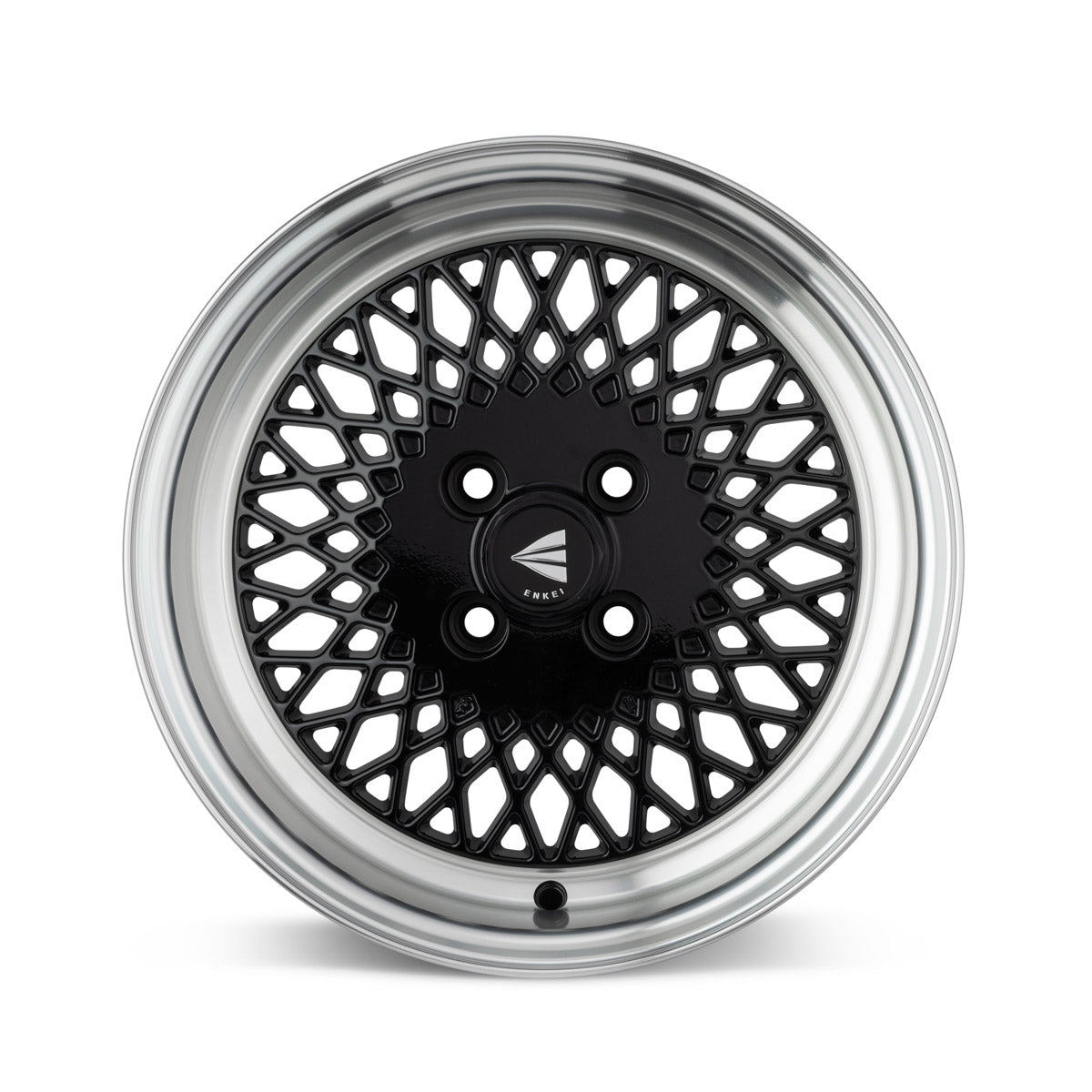 Enkei92 Classic Line 15x7 38mm Offset 4x100 Bolt Pattern Black Wheel