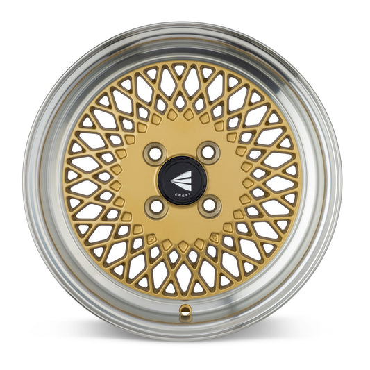 Enkei92 Classic Line 15x8 25mm Offset 4x100 Bolt Pattern Gold Wheel