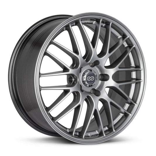 Enkei EKM3 18x8 5x112 Bolt Pattern 35mm Offset 72.6 Bore Dia Performance Hyper Silver Wheel