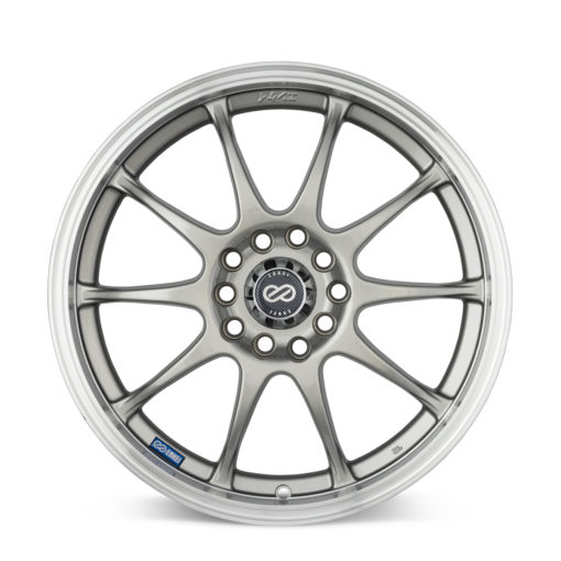 Enkei J10 15x6.5 4x100/108 38mm Offset 72.6mm Bore Dia Silver w/ Machined Lip Wheel