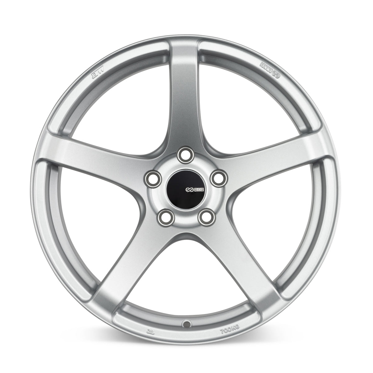 Enkei Kojin 17x8 35mm Offset 5x114.3 Bolt Pattern 72.6mm Bore Dia Matte Silver Wheel
