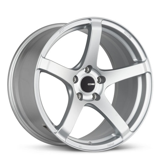 Enkei Kojin 18x9.5 15mm Offset 5x114.3 Bolt Pattern 72.6mm Bore Dia Matte Silver Wheel
