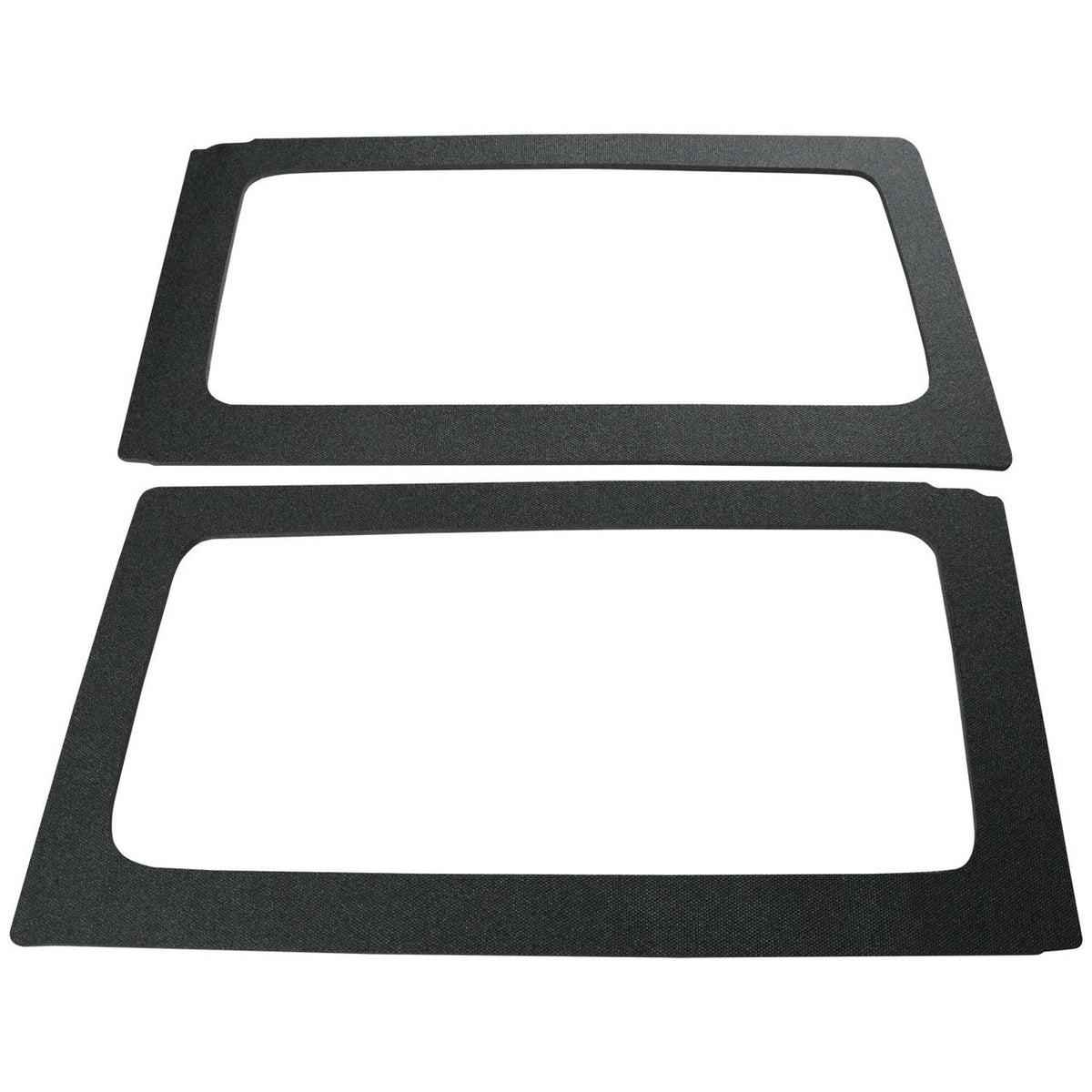 DEI for 2011-2018 Jeep Wrangler JK 2-Door Boom Mat Rear Side Window Trim - 2 Piece - Black