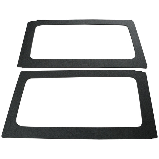 DEI for 2011-2018 Jeep Wrangler JK 2-Door Boom Mat Rear Side Window Trim - 2 Piece - Black