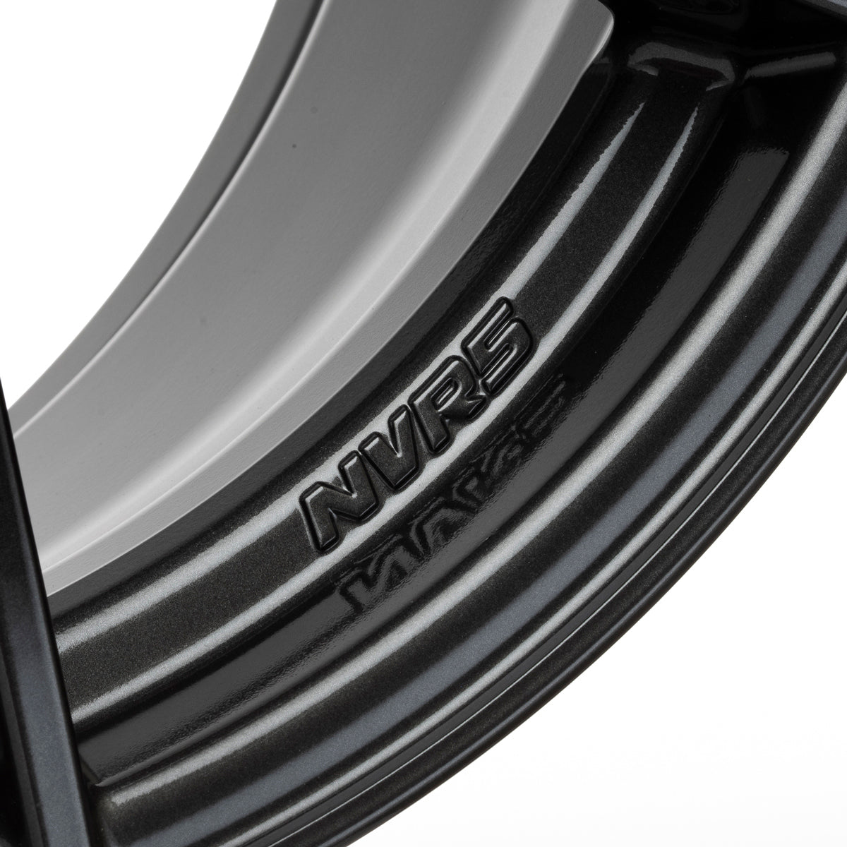 Enkei NVR5 18x9.5in / 5x114.3 BP / ET27 / 75mm Bore - Dark Hyper Silver Wheel