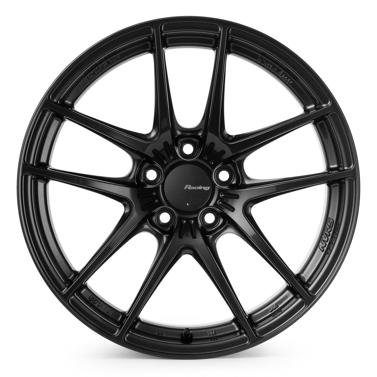 Enkei NVR5 18x10.5in / 5x114.3 BP / ET15 / 75mm Bore - Gunmetal Wheel