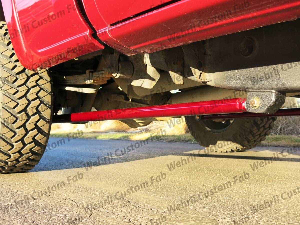 Wehrli Custom Fabrication WCF100850-GB RCLB/CCSB/ECSB 60in Traction Bar Kit Gloss Black for 2001-2010 Chevrolet Silverado / GMC Sierra 2500 HD / 3500 HD Duramax
