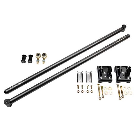 Wehrli Custom Fabrication WCF100850-GB RCLB/CCSB/ECSB 60in Traction Bar Kit Gloss Black for 2001-2010 Chevrolet Silverado / GMC Sierra 2500 HD / 3500 HD Duramax