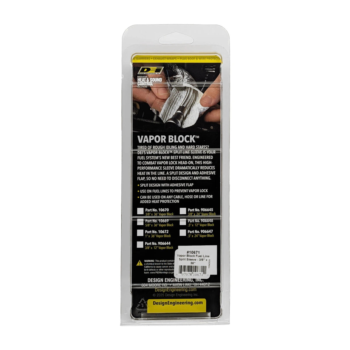 DEI Vapor Block Sleeve 3/8in x 36in