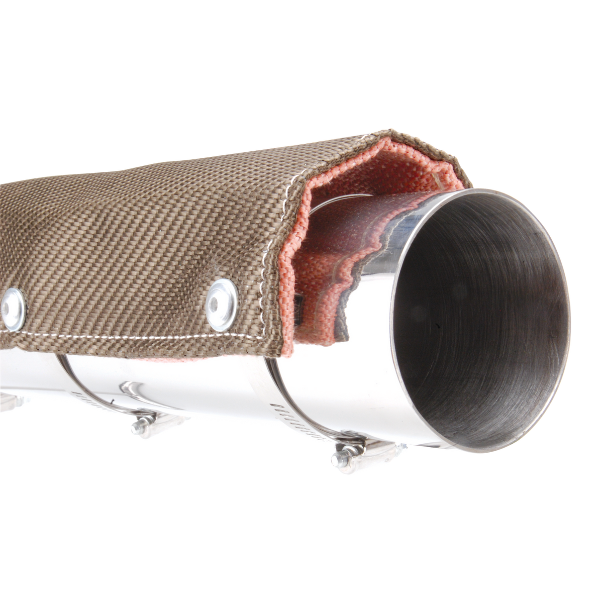 DEI Pipe Shield with Stainless Steel Clamps - 4in x 8in - Titanium