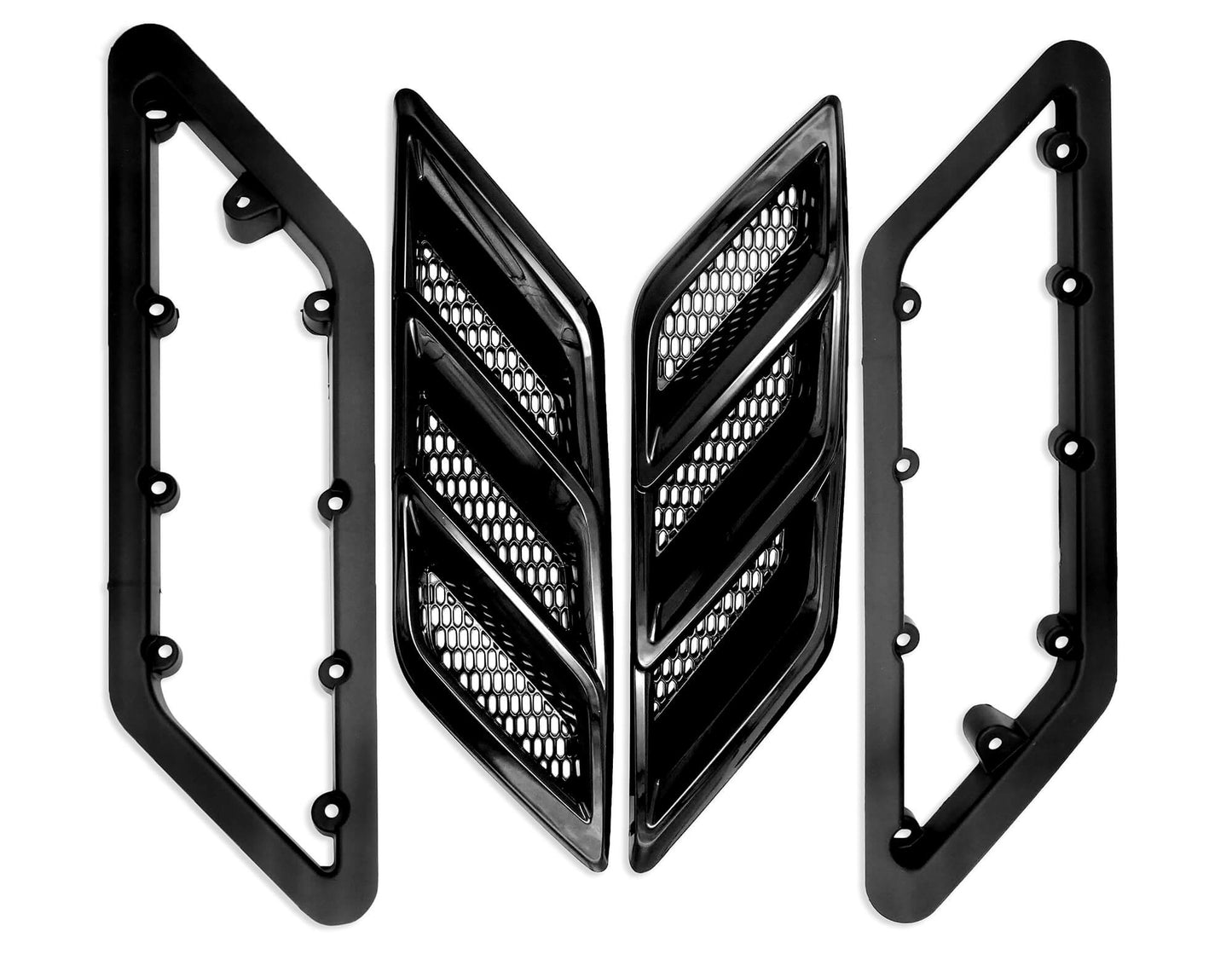 Roush Fender Vent Heat Extractors - Gloss Black for 2015-2023 Mustang 422326