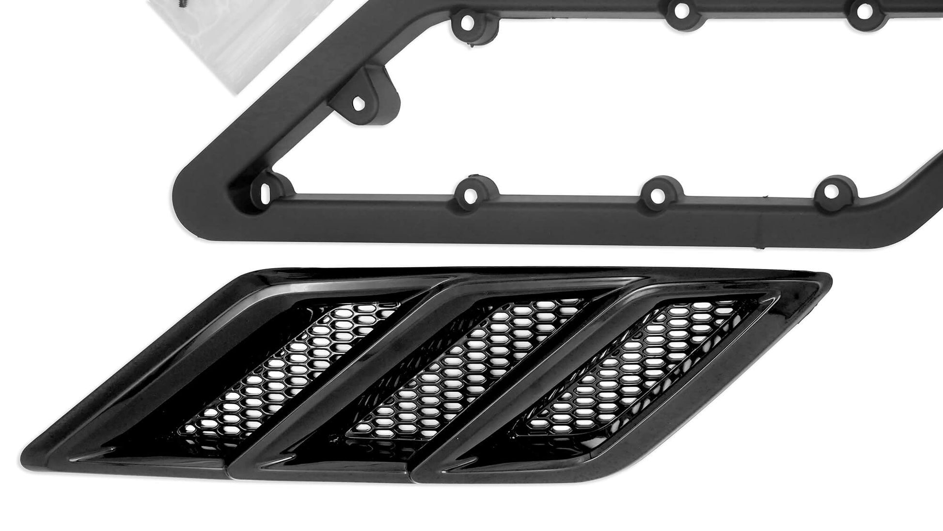 Roush Fender Vent Heat Extractors - Gloss Black for 2015-2023 Mustang 422326