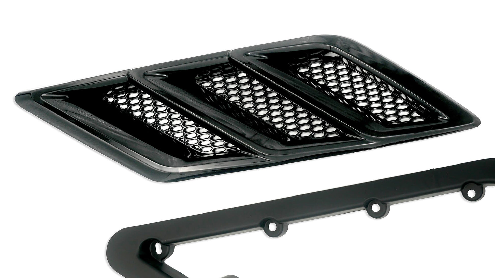 Roush Fender Vent Heat Extractors - Gloss Black for 2015-2023 Mustang 422326