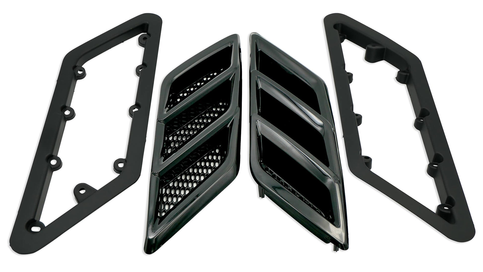 Roush Fender Vent Heat Extractors - Gloss Black for 2015-2023 Mustang 422326