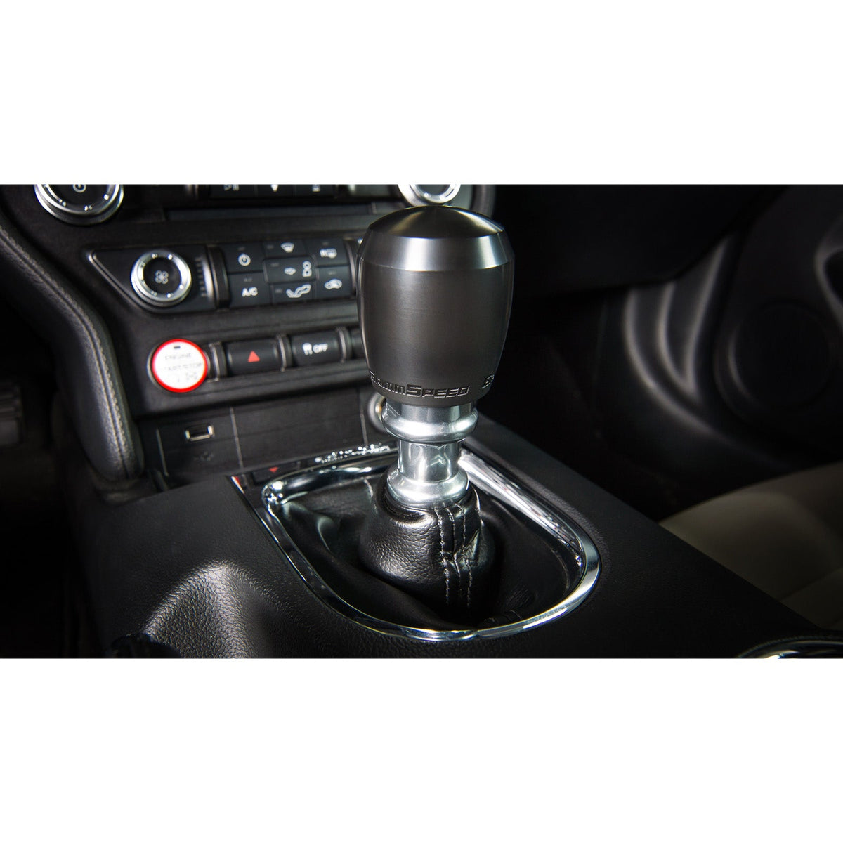 GrimmSpeed GRM038012 Stubby Shift Knob Black Delrin - M12x1.25