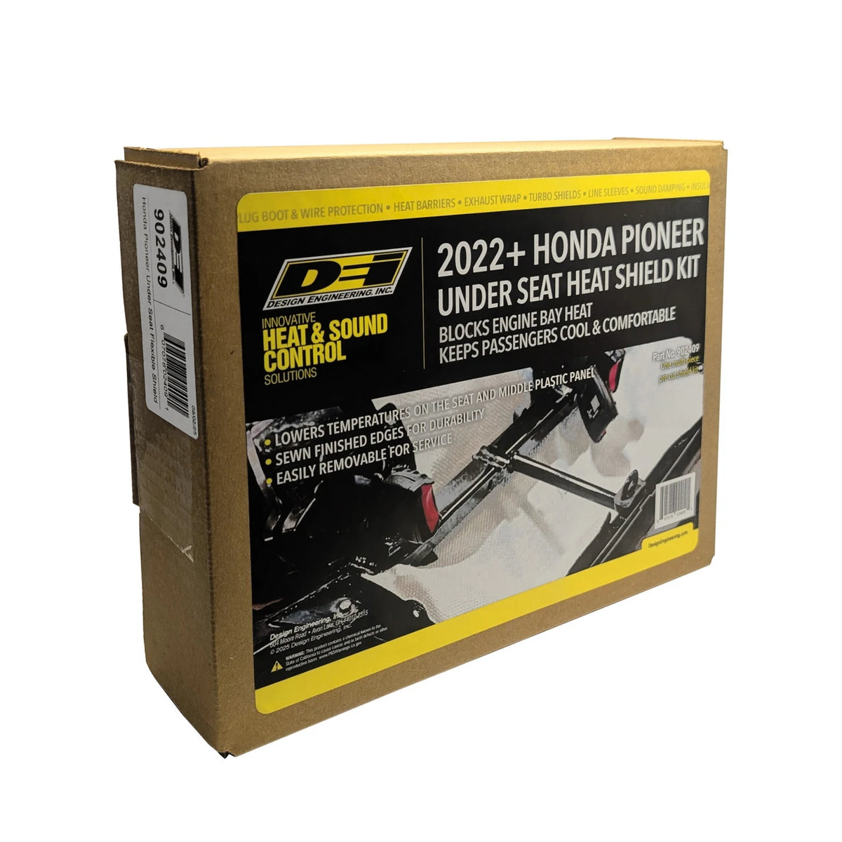 DEI for 2022-2025 Honda Pioneer 1000-3/-5/-6 Under Seat Heat Shield Kit Non-California