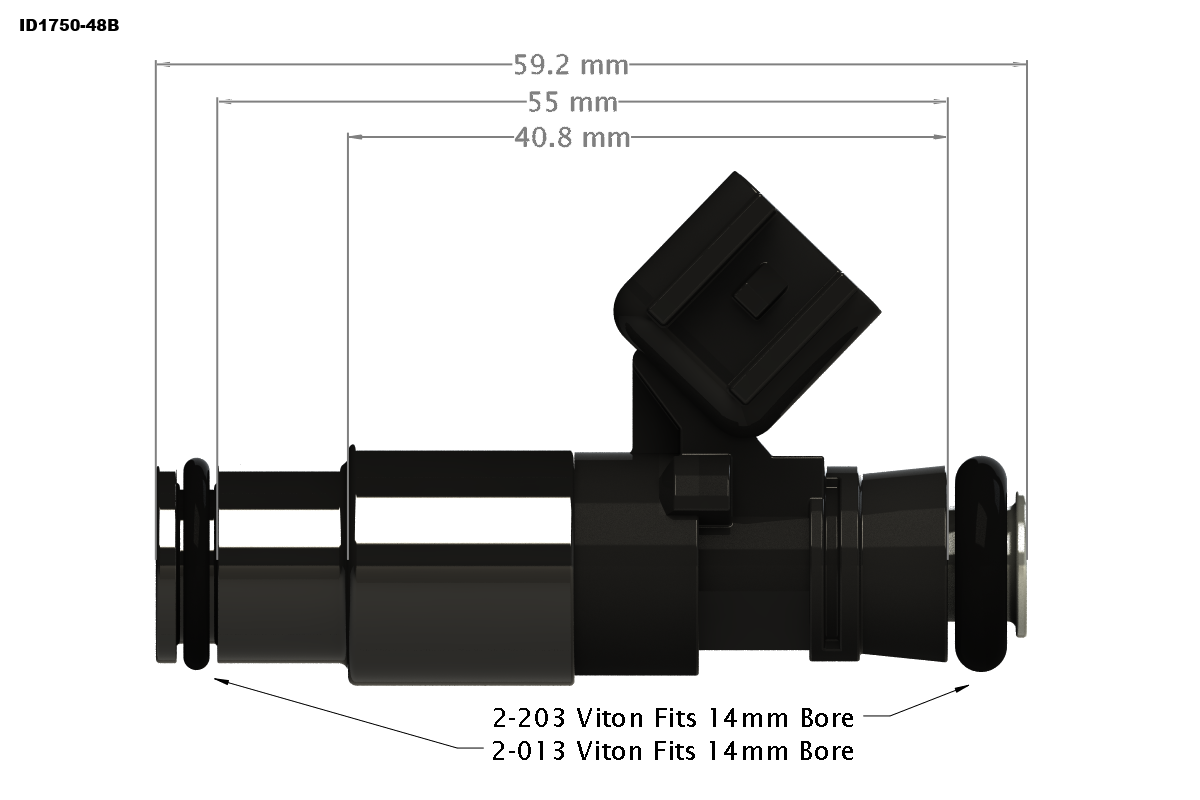 Injector Dynamics 1750.60.14.14B.6 Set of 6 ID1750-XDS Fuel Injectors for Audi