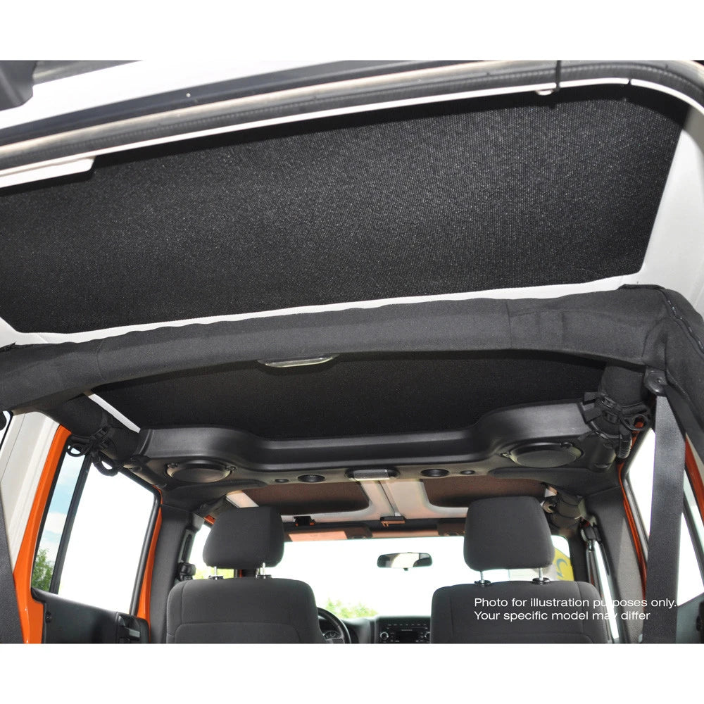 DEI for 2020-2022 Jeep Gladiator JT 4-Door Boom Mat Complete Headliner Kit - 7 Piece - Black