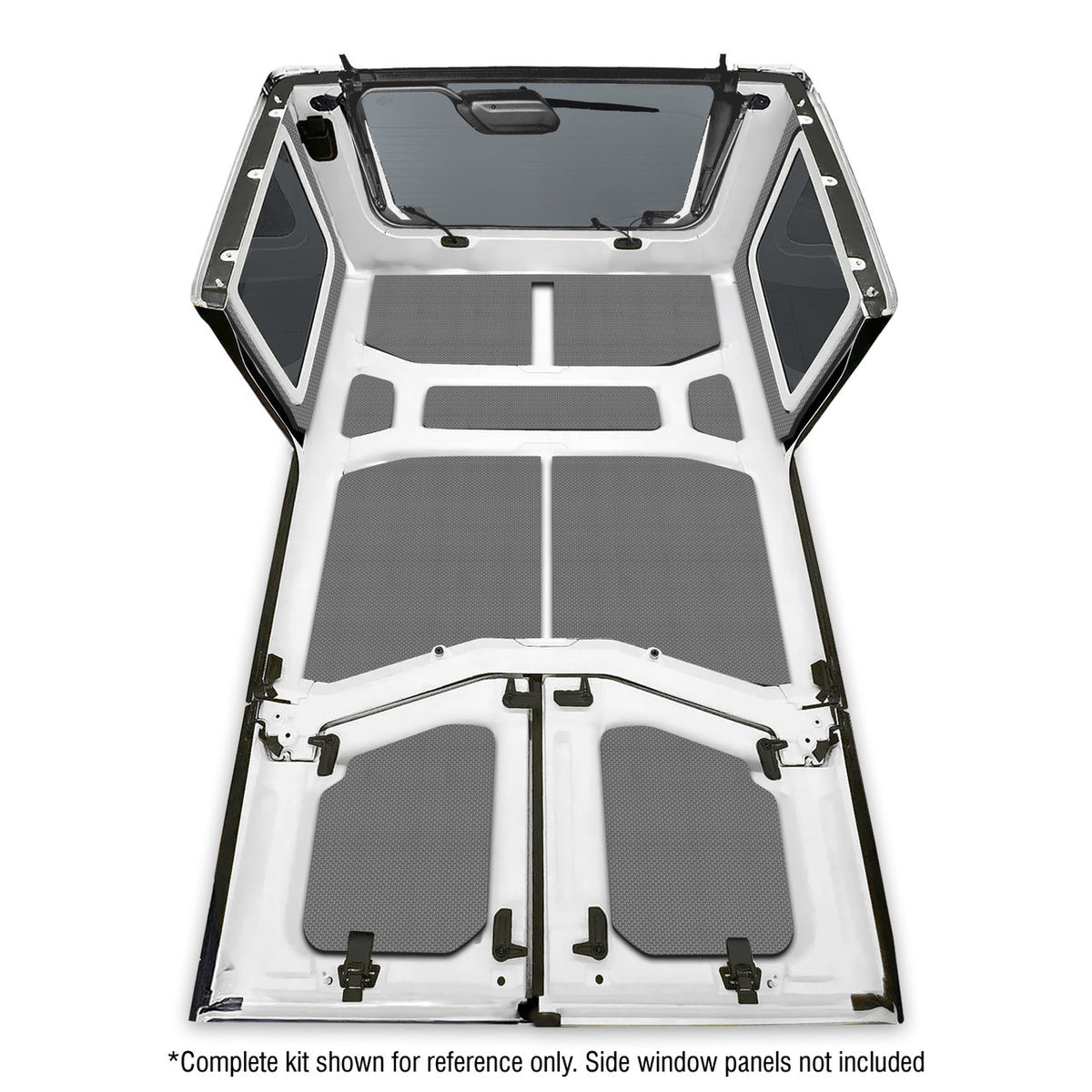 DEI for 2018-2023 Jeep Wrangler JL 4-Door Boom Mat Headliner - 9 Piece - Gray