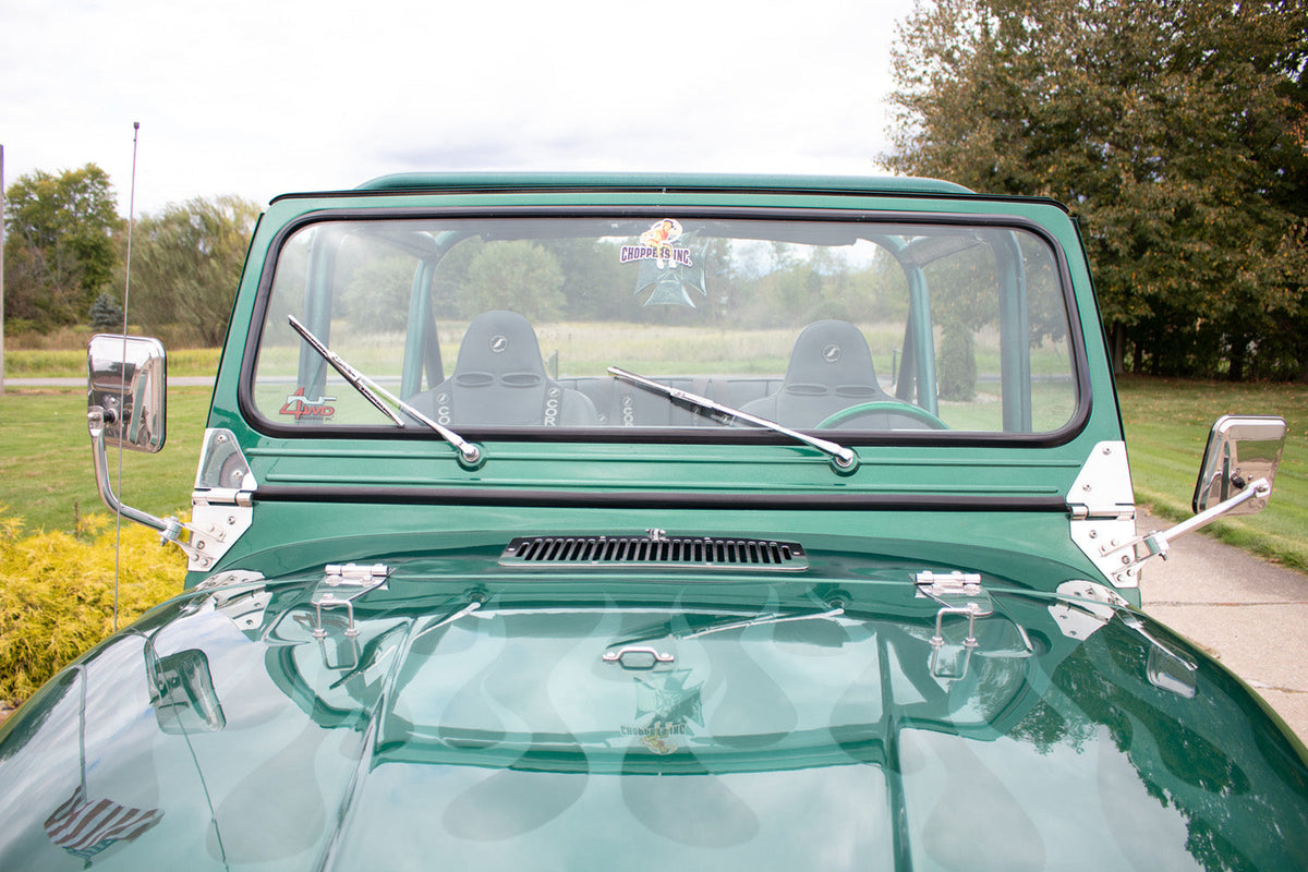 Kentrol 30417 Side Mirror Kit Pair for 1955-1986 Jeep CJ5 CJ7 CJ8 - Polished Silver