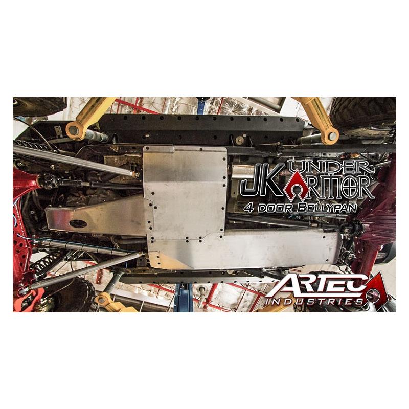 Artec Industries JK1010 Under Armor Bellypan Skid Plate Kit for 2012-2018 Jeep Wrangler JK 4-Door