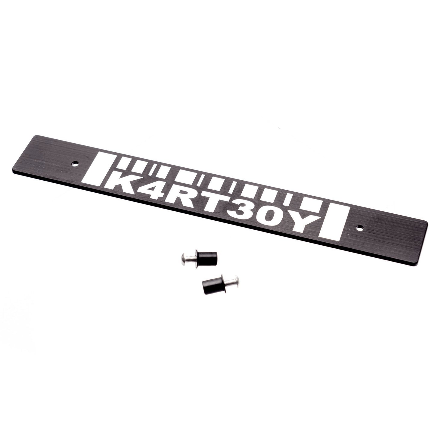 Kartboy Subaru License Plate Delete - Black Barcode KB-055-PL-BAR
