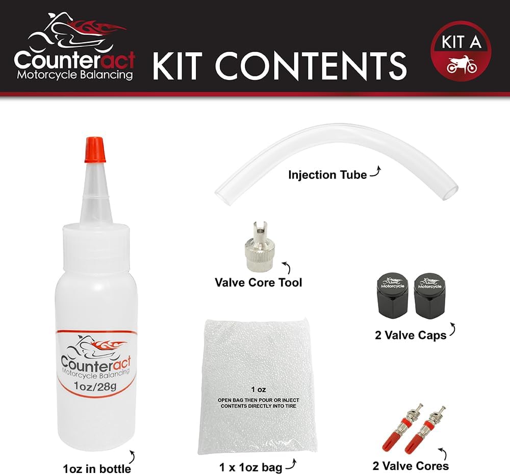 Counteract KIT A Motorcycle Balancing Bead DIY Kit (2) 1oz Bags