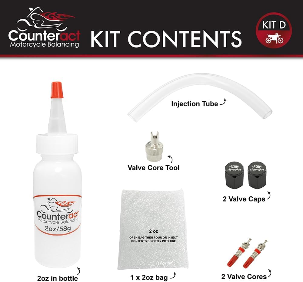 Counteract KIT D Motorcycle Balancing Bead DIY Kit (2) 2oz Bags