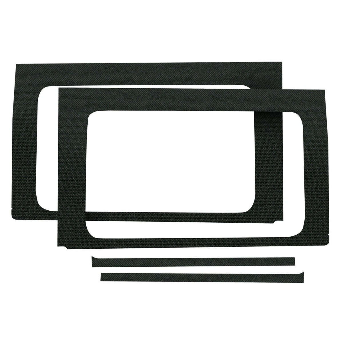 DEI for 2018-2023 Jeep Wrangler JL 4-Door Boom Mat Rear Side Window Trim 4 Piece Black