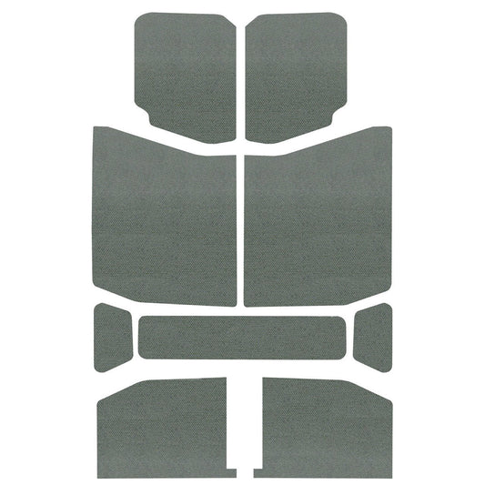 DEI for 2018-2023 Jeep Wrangler JL 4-Door Boom Mat Headliner - 9 Piece - Gray