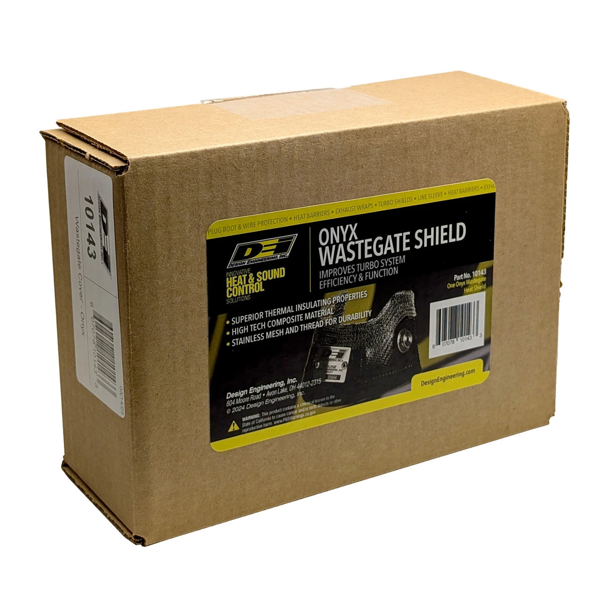 DEI Wastegate Shield - Turbosmart 40mm to 45mm - Onyx