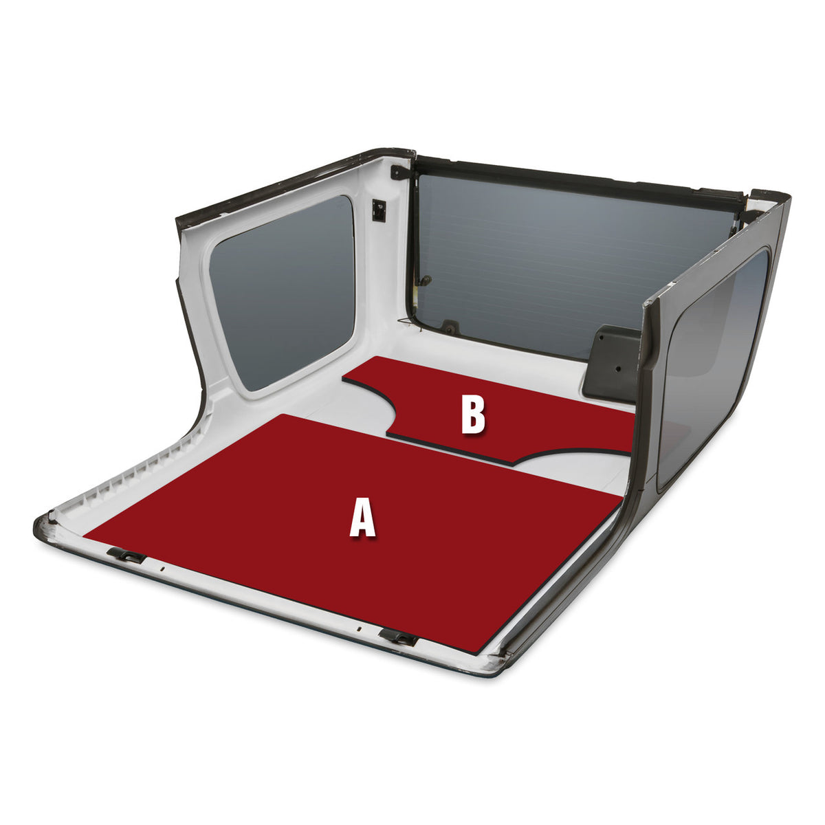 DEI for 2003-2006 Jeep Wrangler TJ 2-Door with Speaker Pods Boom Mat Headliner - 2 Piece - Gray
