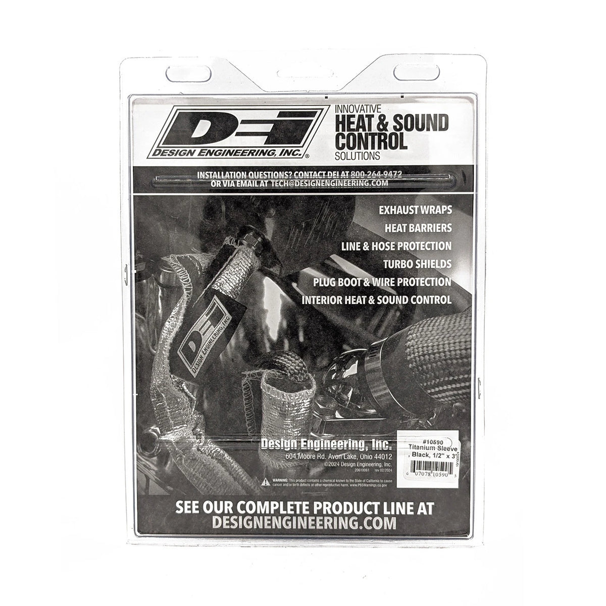DEI Protect-A-Sleeve 1/2in ID x 3ft Universal - Titanium