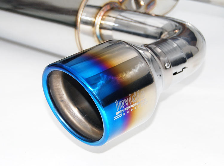 Invidia HS03IG3GID 03-07 Infiniti G35 Coupe Gemini Rolled Titanium tip Cat-back Exhaust