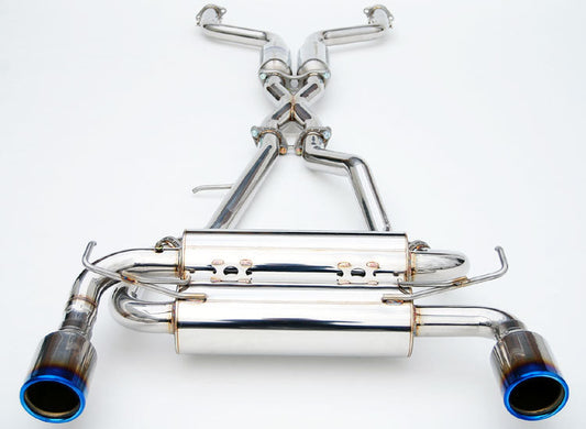 Invidia HS03IG3GID 03-07 Infiniti G35 Coupe Gemini Rolled Titanium tip Cat-back Exhaust