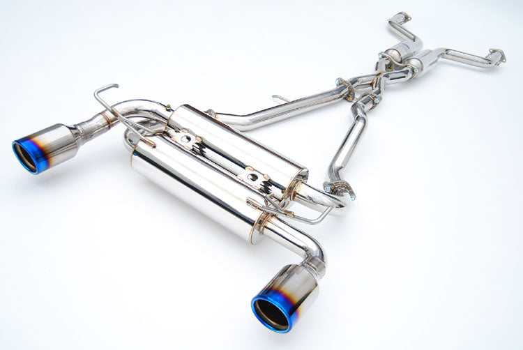 Invidia HS03IFXGID 03-08 Infiniti FX35 03-05 FX45 Gemini Rolled Titanium tip Cat-back Exhaust