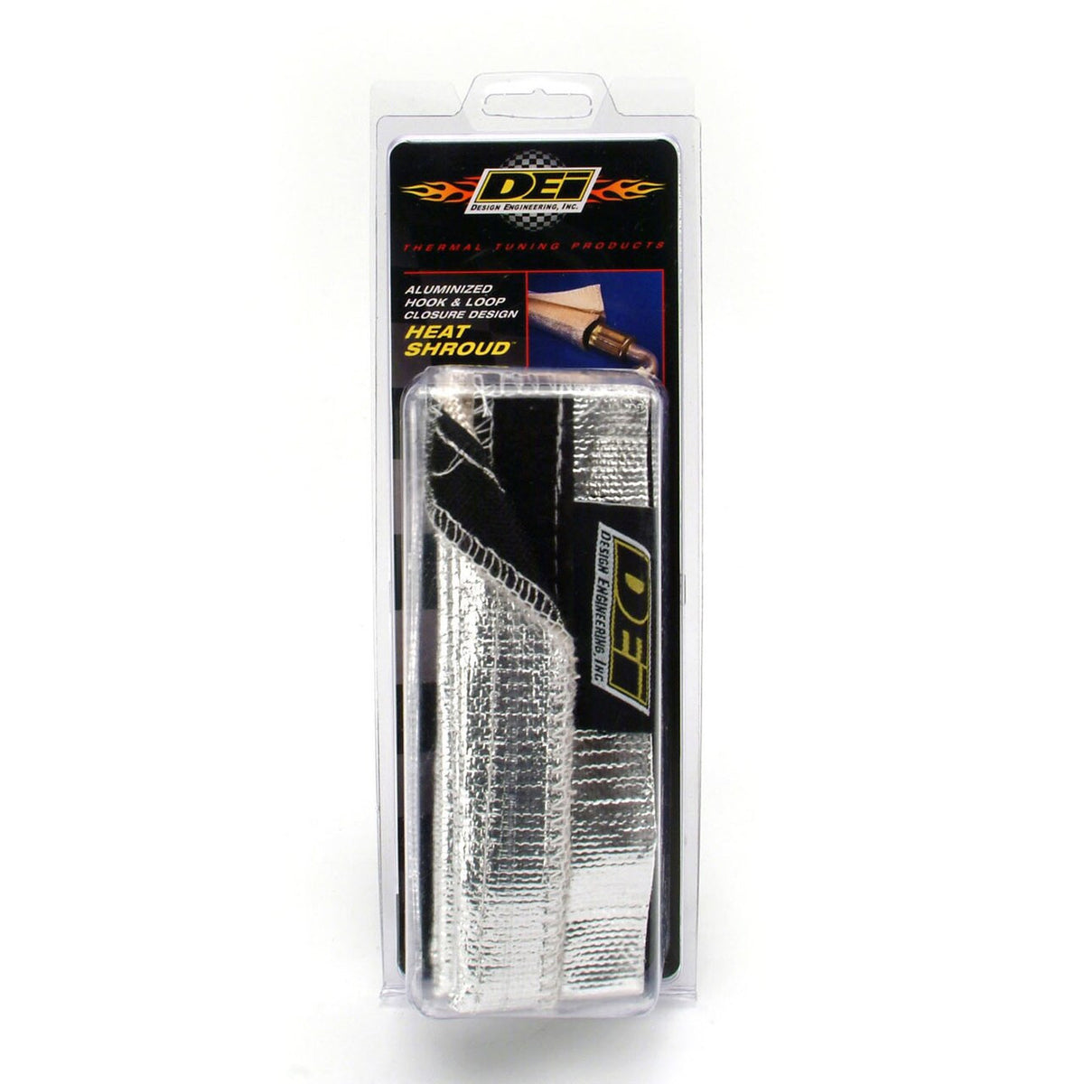 DEI Heat Shroud 2-1/2in x 50ft Spool - Aluminized Sleeving-Hook and Loop Edge