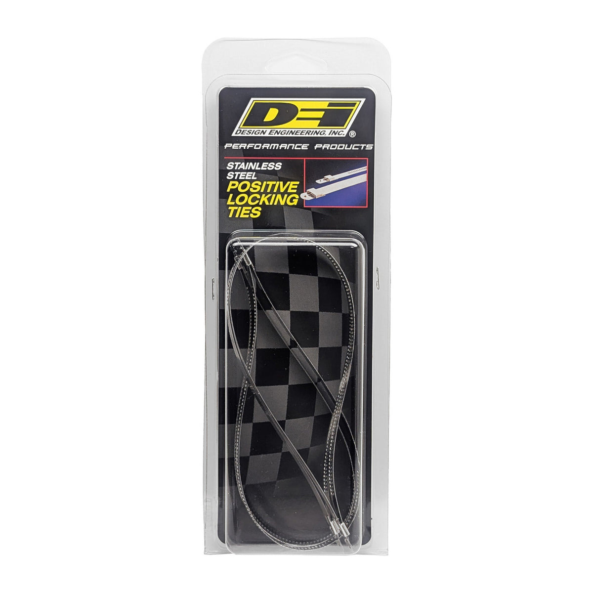 DEI Stainless Steel Positive Locking Tie 1/4in (7mm) x 14in - 4 per pack