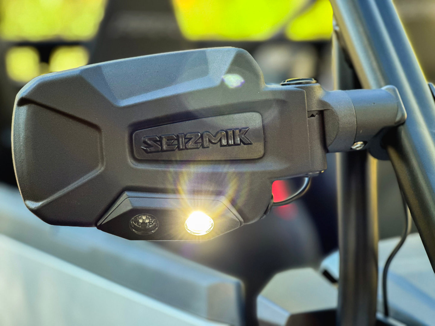 Seizmik 24+ Pol/Cam/Hon/Kaw Pursuit Night Vision LED Sideview Mirror-Adj. 1.75-2 in. ROP Clamp Pair 56-18111