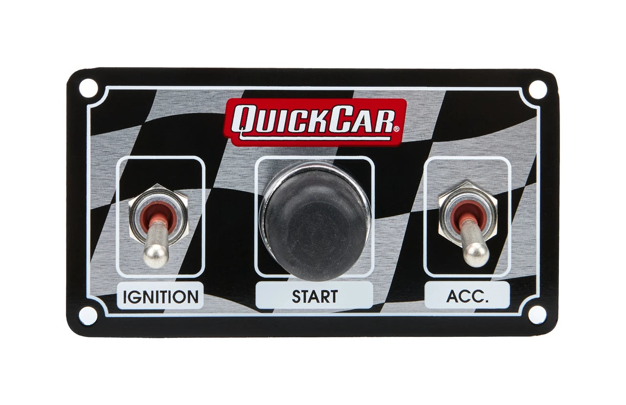 QuickCar Flag Plate, 2 Micro Switches & 1 Button