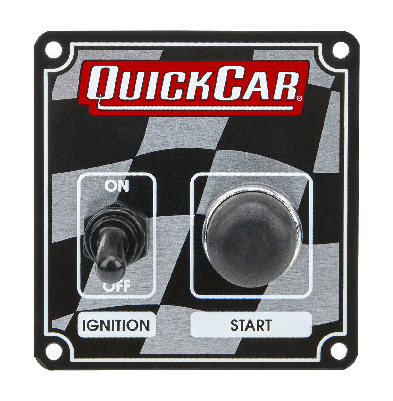 QuickCar Flag Plate, 1 Switch & 1 Button