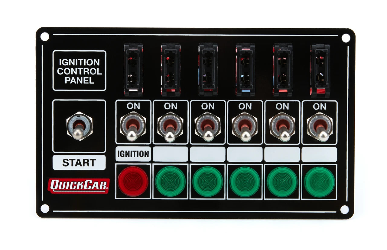 QuickCar Extreme Fused & Lit Single Ignition 7 Switch Panel