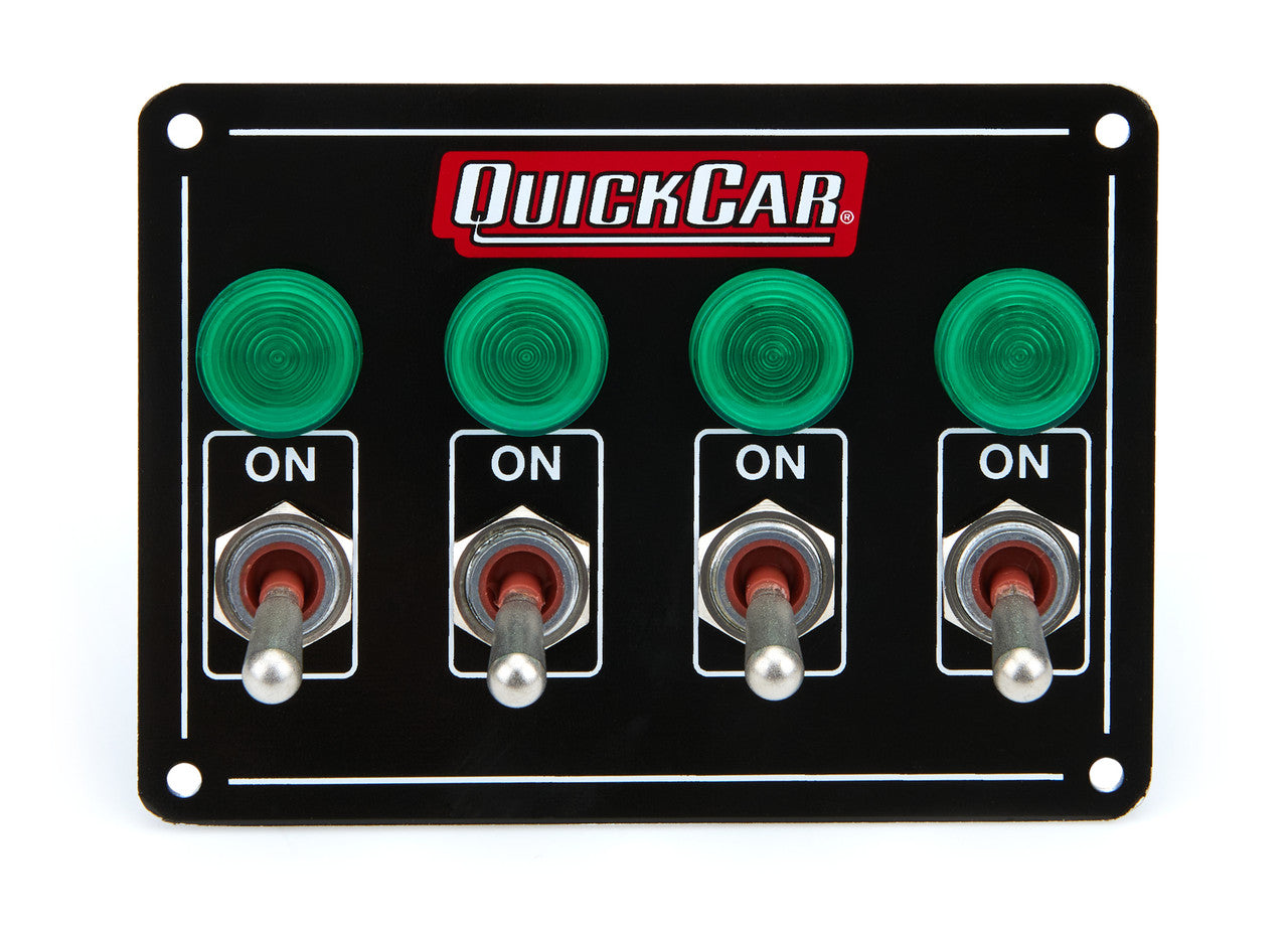 QuickCar Extreme Lit Accessory 4 Switch Panel