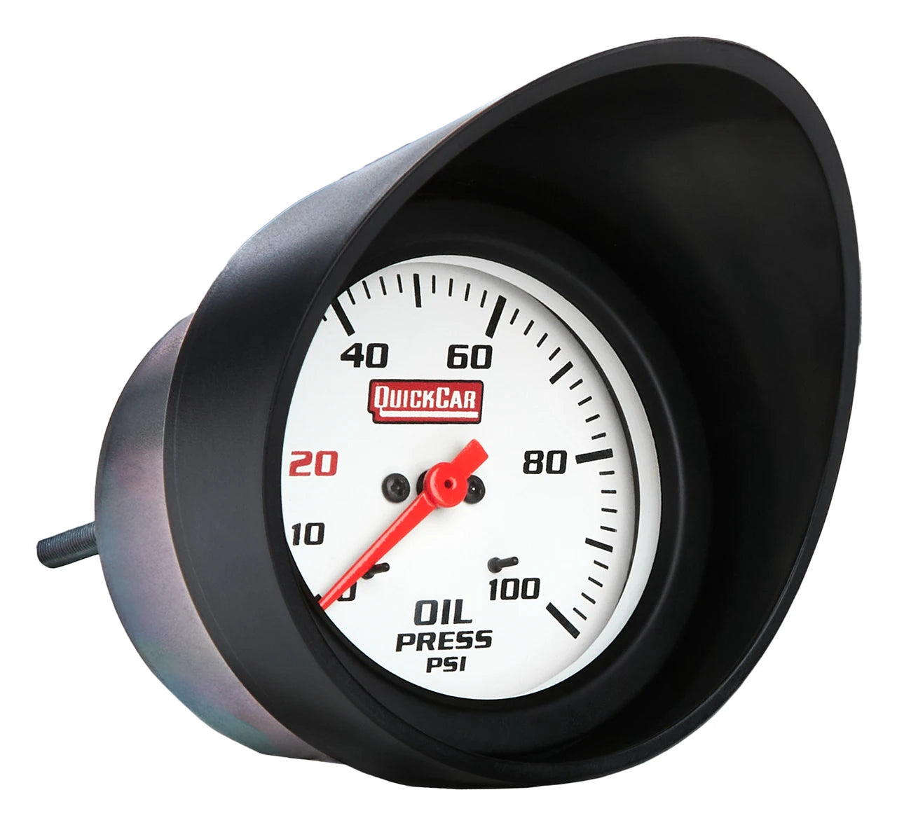 QuickCar Gauge Visor - Fits 2-5/8" Gauges, Black, each