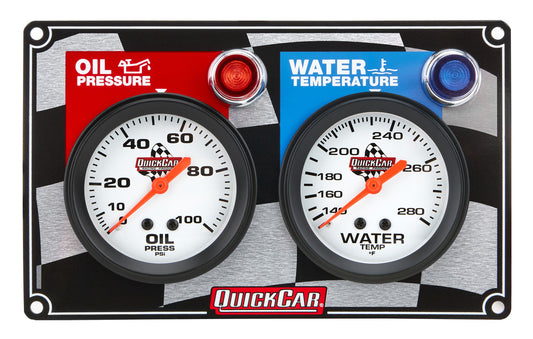 QuickCar Flag 2 Gauge Panel OP/WT